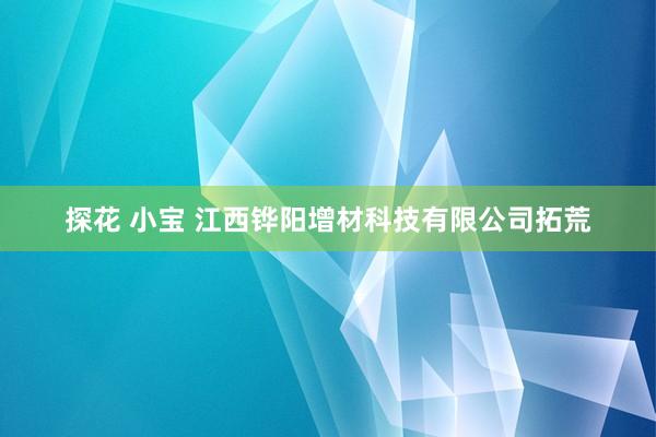 探花 小宝 江西铧阳增材科技有限公司拓荒