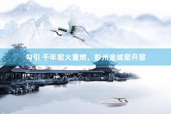 勾引 千年窑火重燃，彭州金城窑开窑