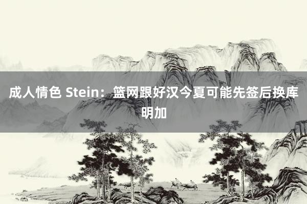 成人情色 Stein：篮网跟好汉今夏可能先签后换库明加