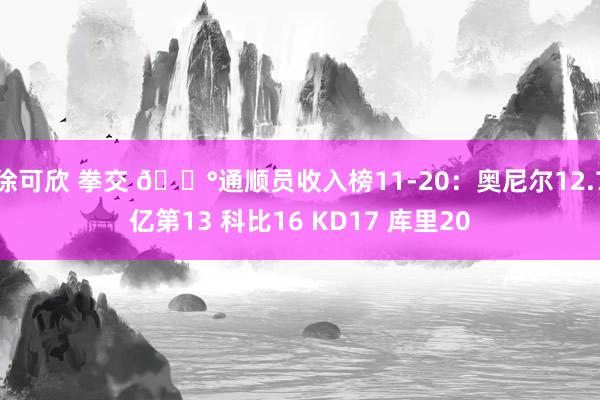 徐可欣 拳交 💰通顺员收入榜11-20：奥尼尔12.7亿第13 科比16 KD17 库里20